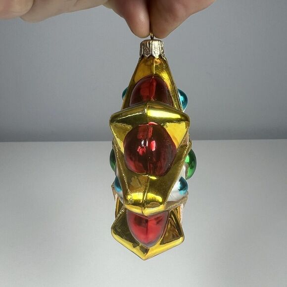 Kurt Adler Polonaise Christmas Star Blown Glass Ornament By Komozja Cottagecore - Picture 4 of 6